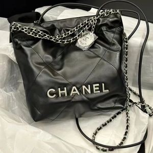 Chanel 22 mini bag silver tone hardware